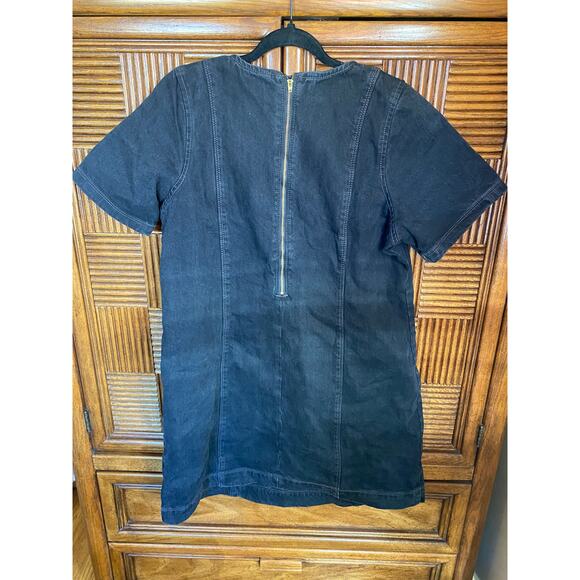 NWT Denim Mini Dress Size L - Picture 2 of 3
